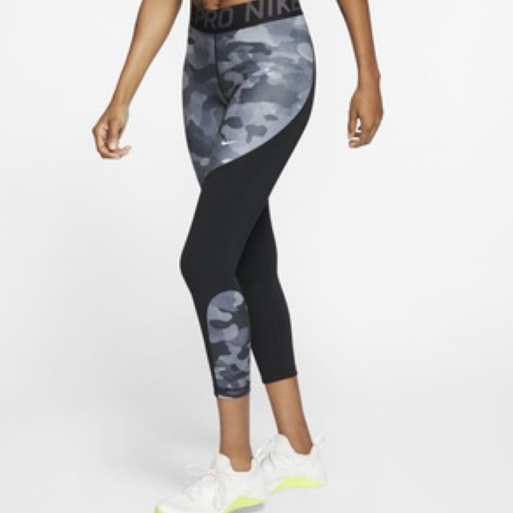 NEW NIKE PRO Women's 7/8 Camo Tights Leggings